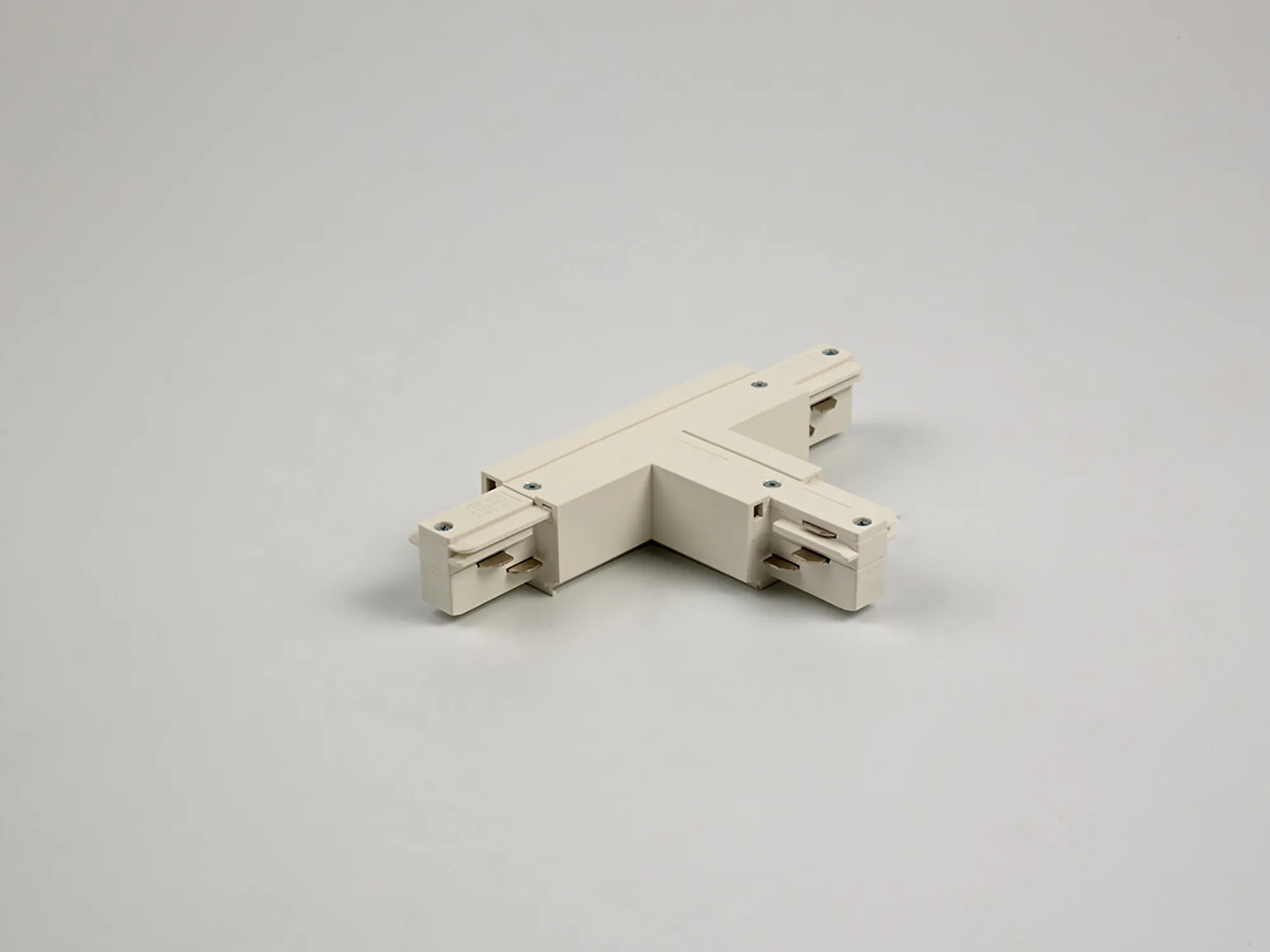 T Coupler With Feeding Option 3 Circuit Surface Mounted Track Earth Outside Left 555 1 1215 1  Eutrac 3 Circuit Surface-White